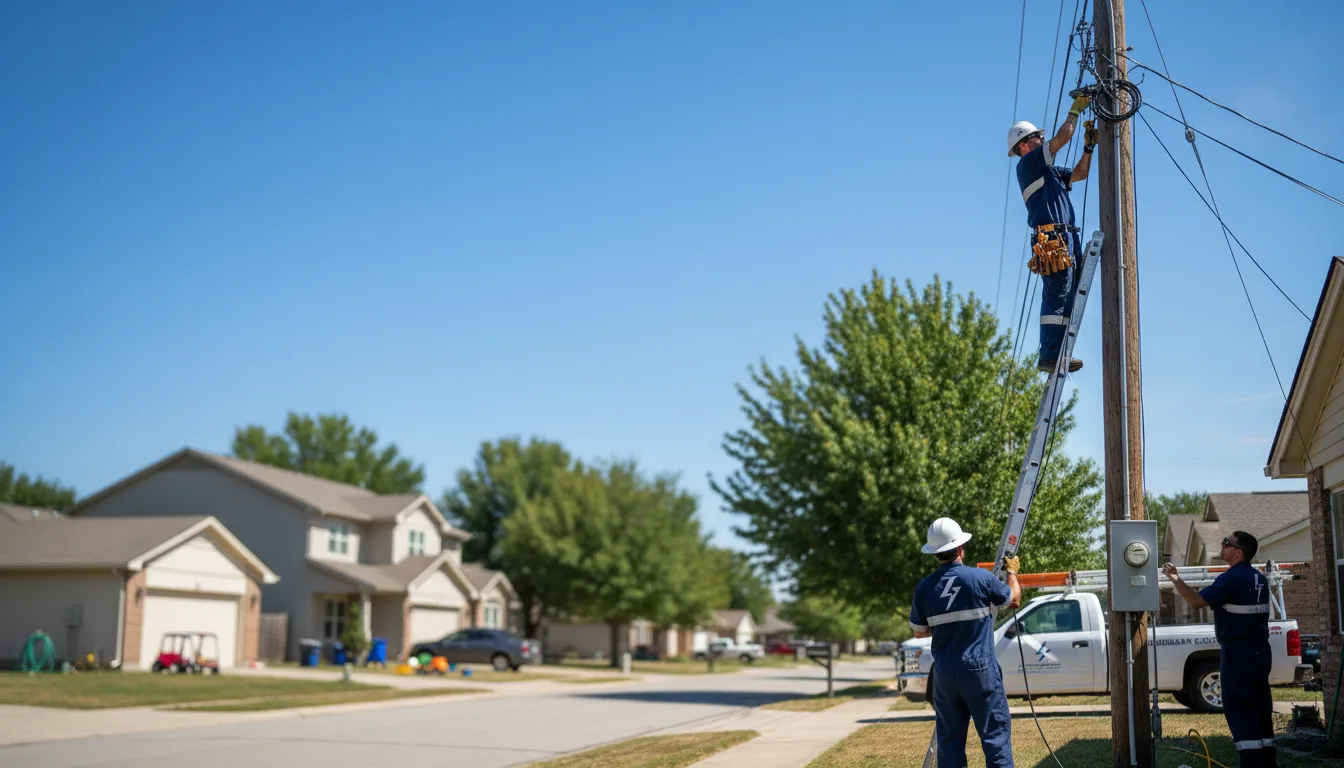 Residential electrician providing installation services in Sterling, OK